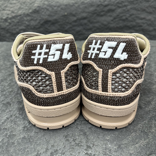 ルイヴィトン LV Trainer ラフィア風染めのレトロなバスケットボールシューズ