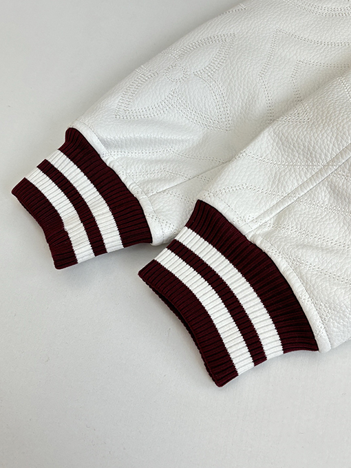 ルイヴィトン シグネチャーレター刺繍パッチワークベースボールジャケット