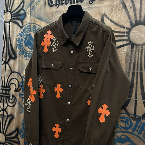 クロムハーツコピー 新モデルクラシックパッチワークデニムジャケット