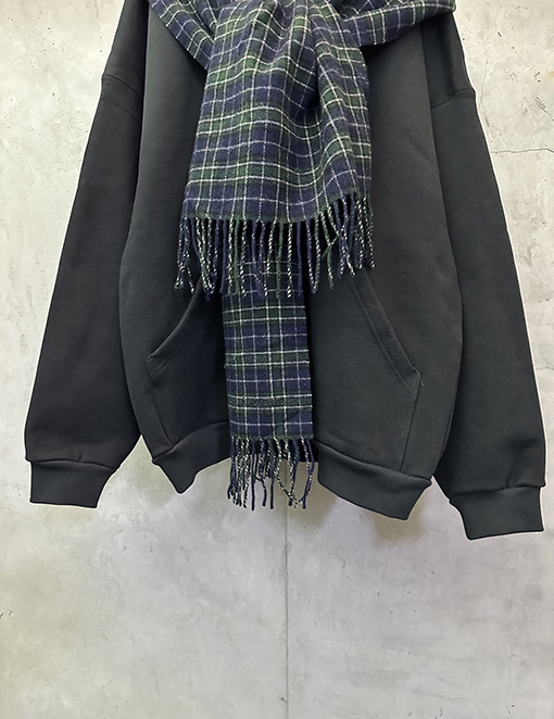 バレンシアガ ランウェイスタイルのダブルフード付き4袖フェイクツーピースフード付きジャケット