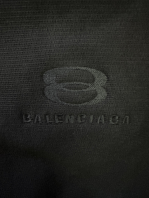 バレンシアガ ランウェイスタイルのダブルフード付き4袖フェイクツーピースフード付きジャケット