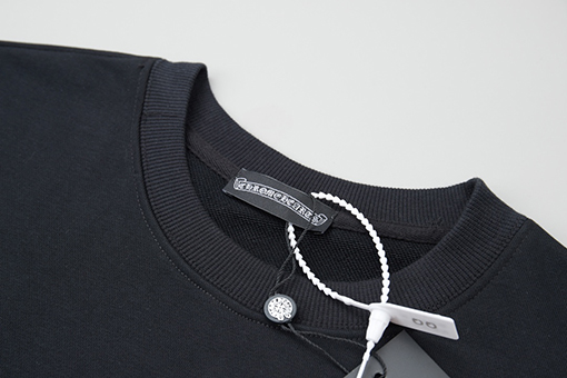 クロムハーツ 新モデルラインストーンアップリケクルーネックスウェットシャツ