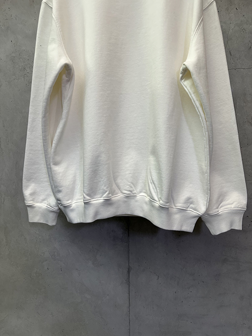 マルタンマルジェラ 外側ラベル付き長袖クルーネックスウェットシャツ