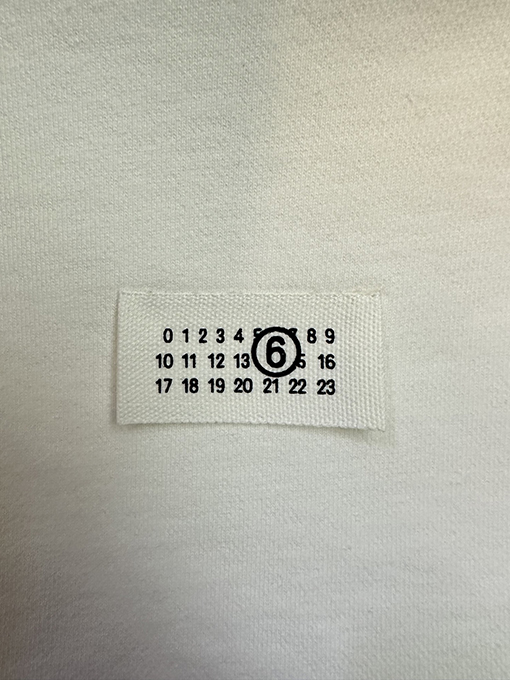 マルタンマルジェラ 外側ラベル付き長袖クルーネックスウェットシャツ