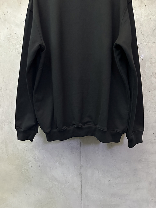 マルタンマルジェラ 外側ラベル付き長袖クルーネックスウェットシャツ