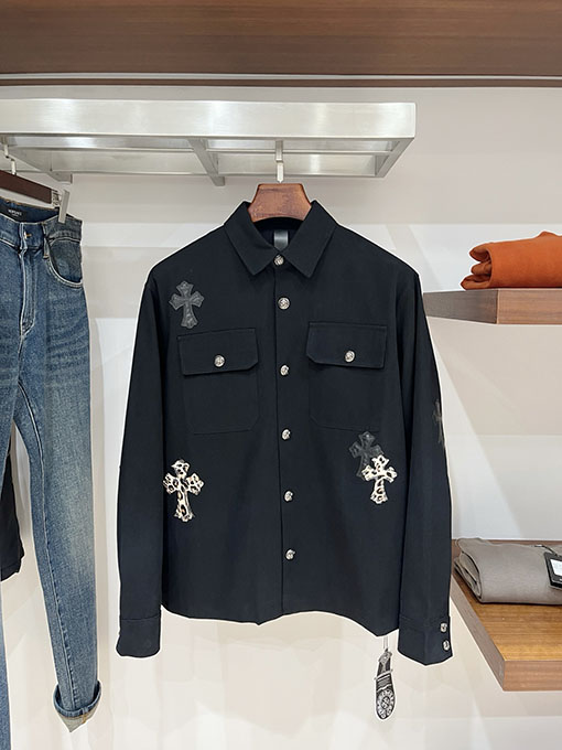 クロムハーツ 新モデルパッチワークデニムワークジャケット
