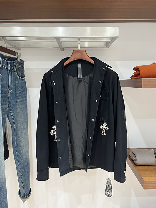 クロムハーツ 新モデルパッチワークデニムワークジャケット