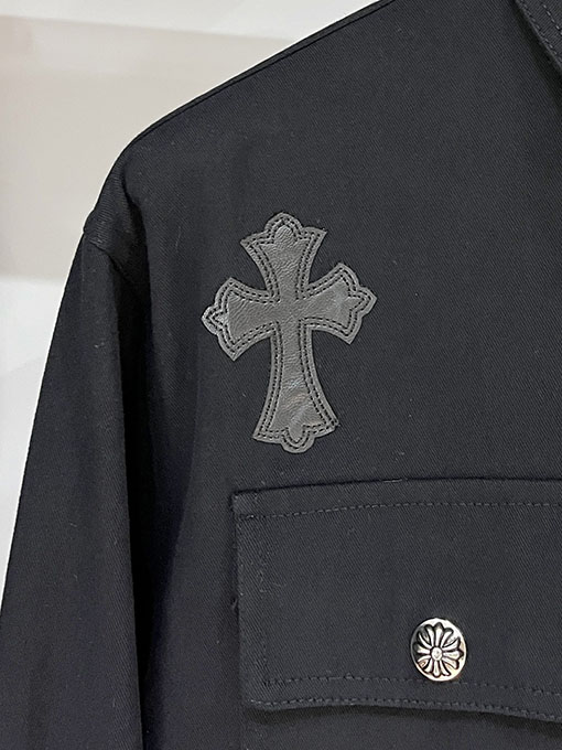 クロムハーツ 新モデルパッチワークデニムワークジャケット