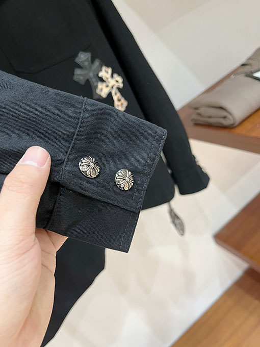 クロムハーツ 新モデルパッチワークデニムワークジャケット