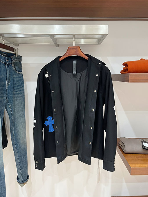 クロムハーツ 新モデルクラシックパッチワークデニムワークジャケット