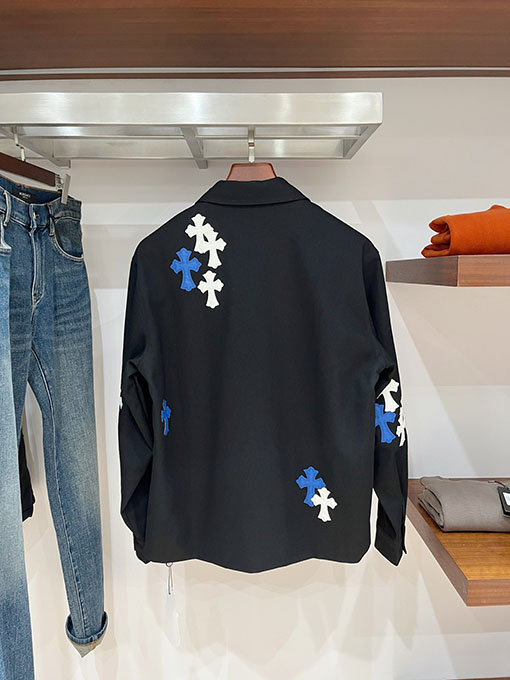 クロムハーツ 新モデルクラシックパッチワークデニムワークジャケット