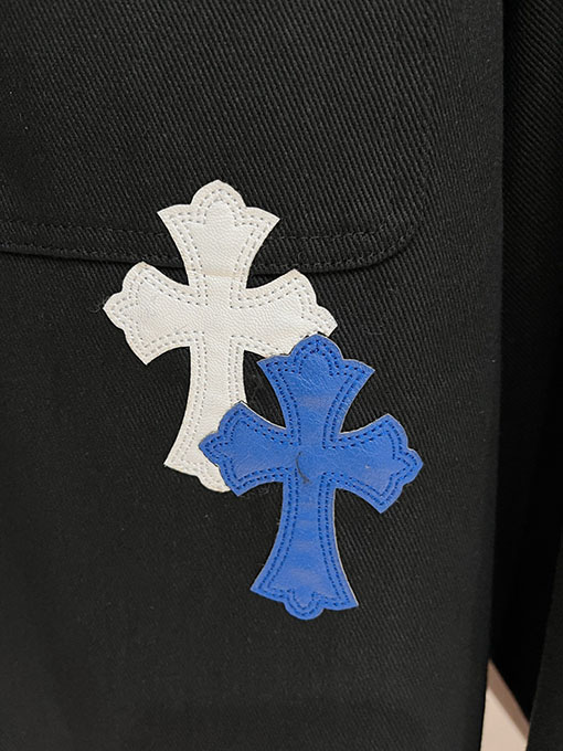 クロムハーツ 新モデルクラシックパッチワークデニムワークジャケット