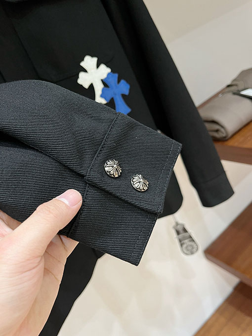 クロムハーツ 新モデルクラシックパッチワークデニムワークジャケット