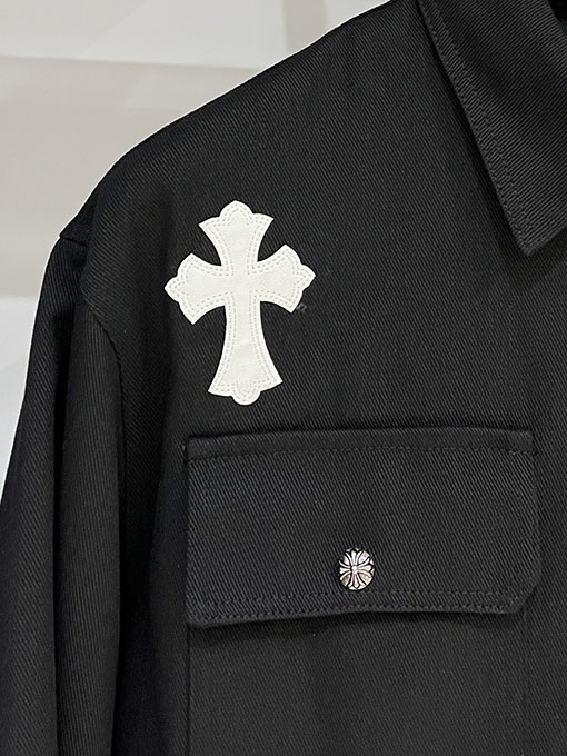 クロムハーツ 新モデルクラシックパッチワークデニムワークジャケット