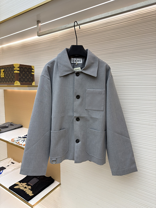 ロエベ シープスキンポケットスーツジャケット