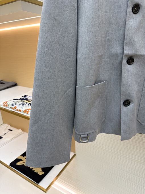 ロエベ シープスキンポケットスーツジャケット