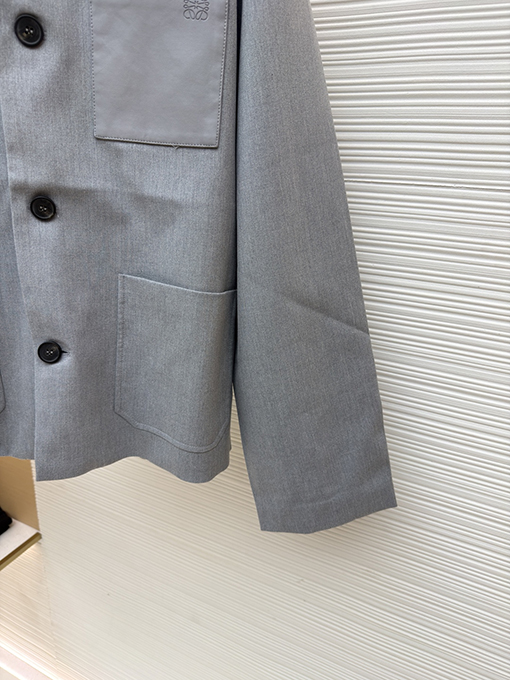 ロエベ シープスキンポケットスーツジャケット