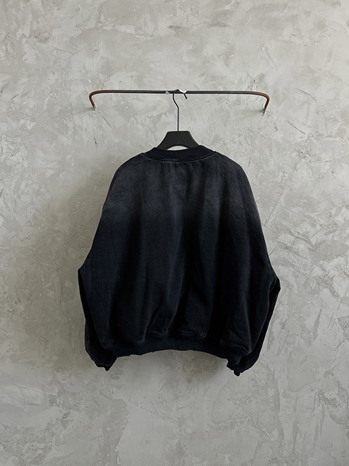 バレンシアガ bomber 新作のダメージウォッシュデニムコットンジャケット