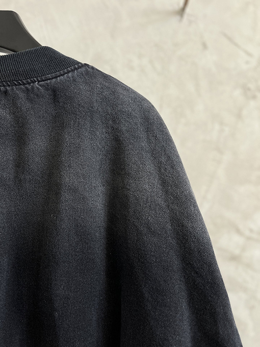 バレンシアガ bomber 新作のダメージウォッシュデニムコットンジャケット