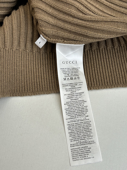 グッチ Gucci 新しいリブニットカーディガン