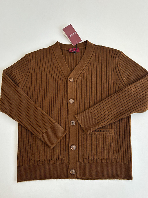 グッチ Gucci 新しいリブニットカーディガン