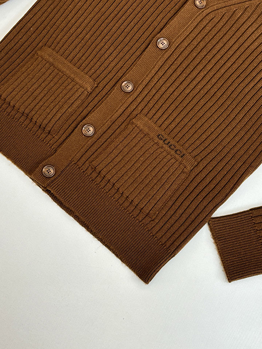 グッチ Gucci 新しいリブニットカーディガン