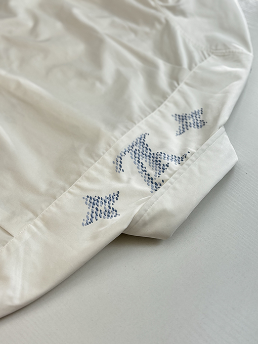 ルイヴィトン ポプリン織り文字プリント長袖シャツ