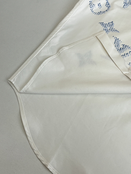 ルイヴィトン ポプリン織り文字プリント長袖シャツ