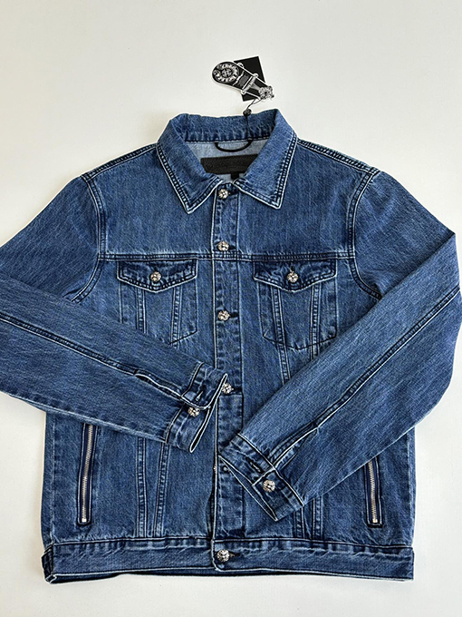 クロムハーツ プレーンウォッシュデニムジャケット