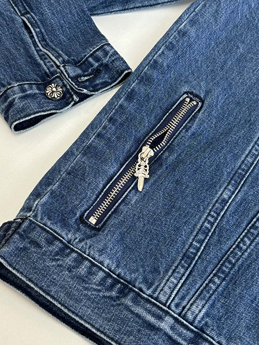 クロムハーツ プレーンウォッシュデニムジャケット