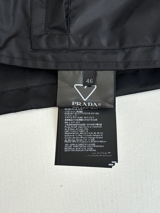 プラダ トライアングルロゴ織り長袖フード付きジャケット