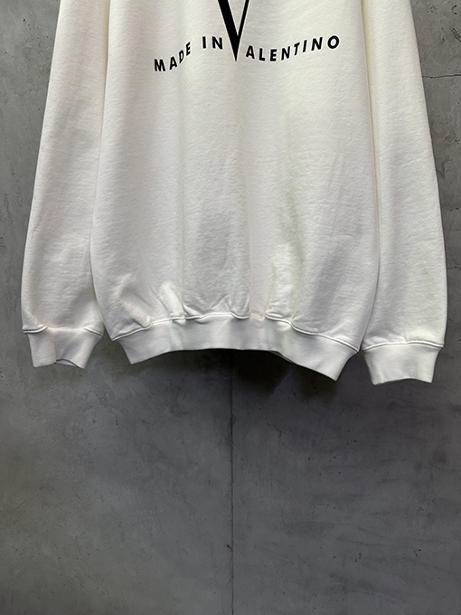 ヴァレンティノコピー VALENTINO レターVプリントクルーネックスウェットシャツ