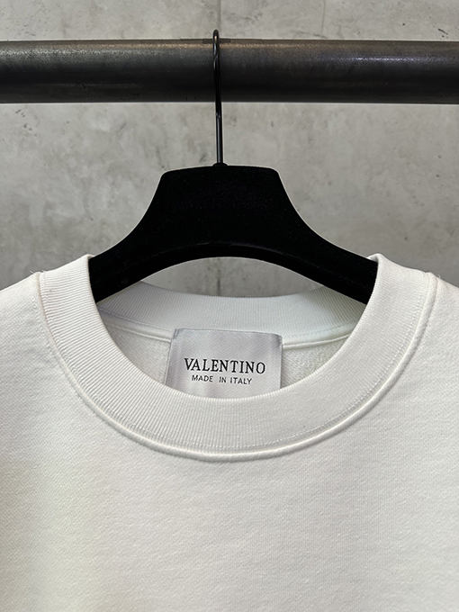 ヴァレンティノコピー VALENTINO レターVプリントクルーネックスウェットシャツ