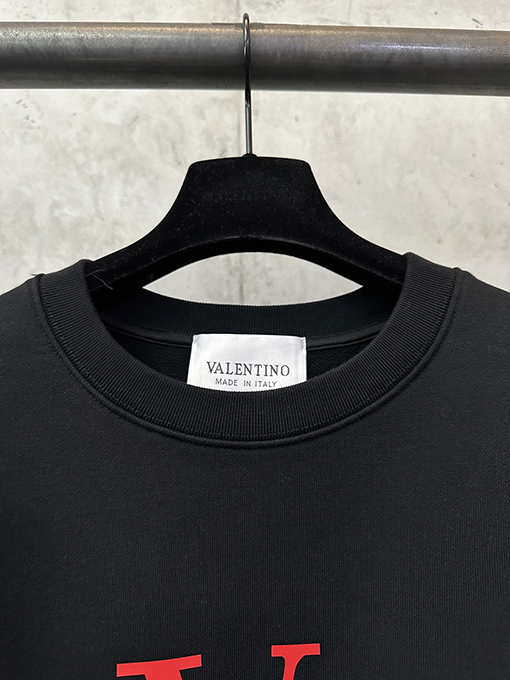 ヴァレンティノコピー VALENTINO レターVプリントクルーネックスウェットシャツ