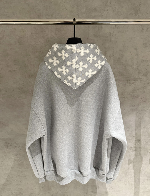 クロムハーツ 新しいジップアップフード付きスウェットシャツジャケット