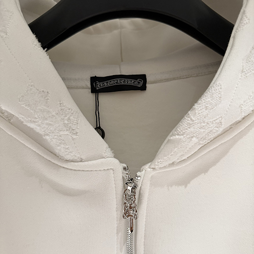 クロムハーツ 新しいジップアップフード付きスウェットシャツジャケット