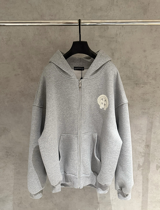 クロムハーツ フード付きジップアップスウェットシャツジャケット