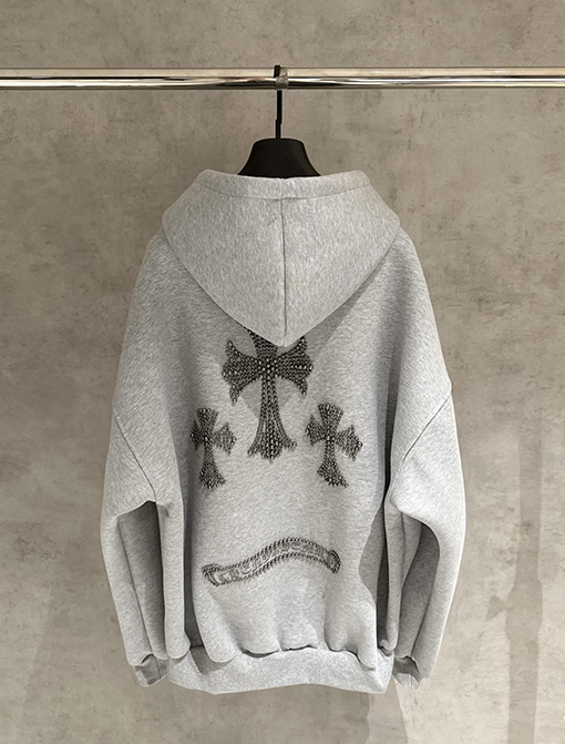 クロムハーツスーパーコピー フード付きジップアップスウェットシャツ