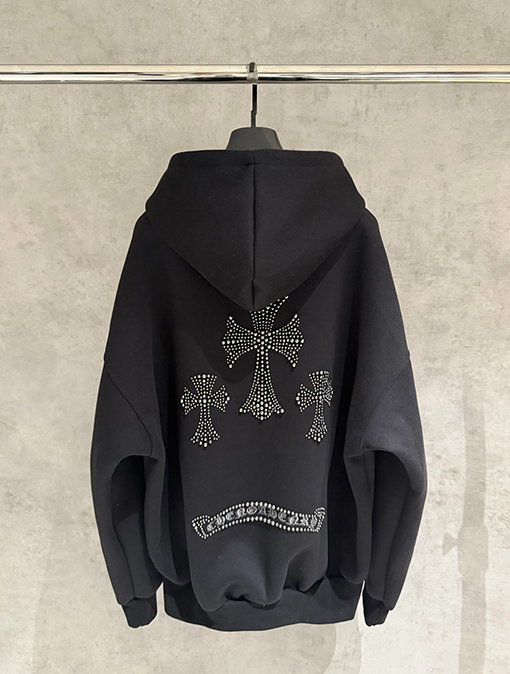 クロムハーツスーパーコピー フード付きジップアップスウェットシャツ