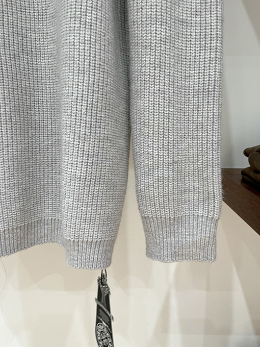 クロムハーツ クロスニットジャカードアップリケ刺繍ハーフジッププルオーバーセーター