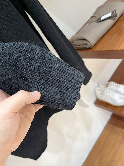 クロムハーツ クロスニットジャカードアップリケ刺繍ハーフジッププルオーバーセーター