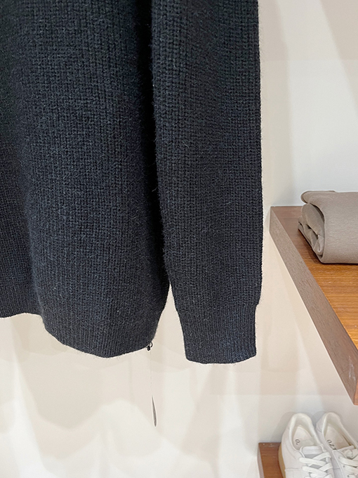 クロムハーツ クロスニットジャカードアップリケ刺繍ハーフジッププルオーバーセーター