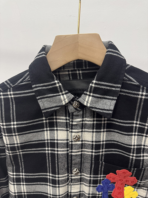 クロムハーツスーパーコピー チェック柄の長袖シャツ