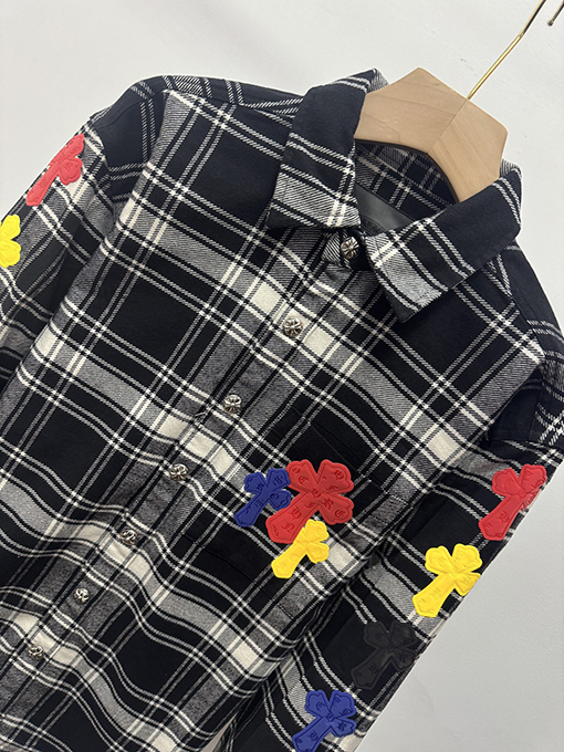 クロムハーツスーパーコピー チェック柄の長袖シャツ