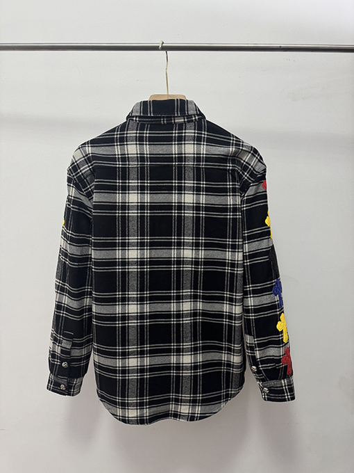 クロムハーツスーパーコピー チェック柄の長袖シャツ