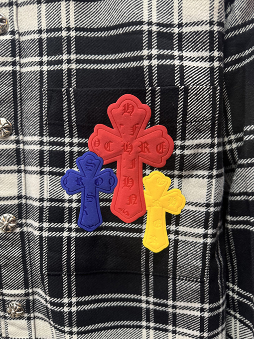 クロムハーツスーパーコピー チェック柄の長袖シャツ