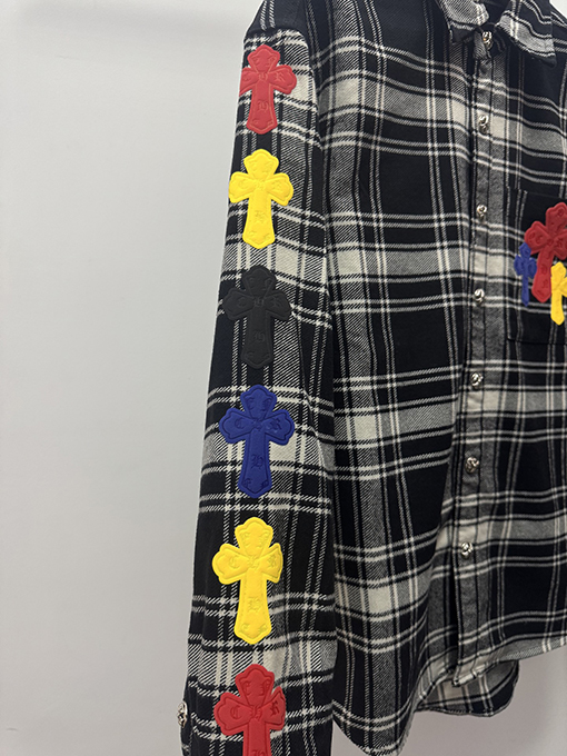 クロムハーツスーパーコピー チェック柄の長袖シャツ