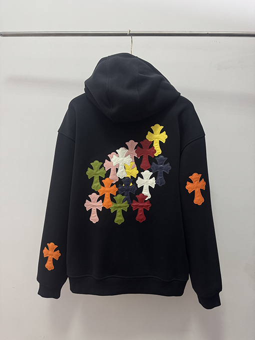 クロムハーツ クラシックなクロスパターンのフリースジャケット