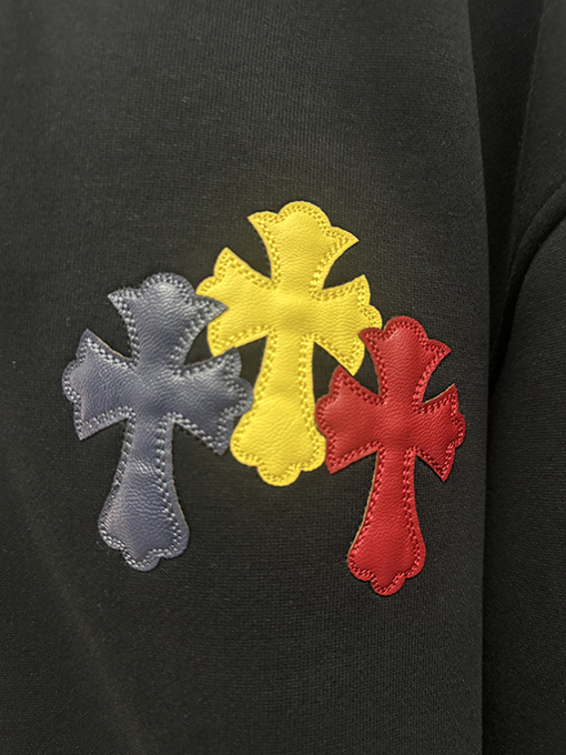 クロムハーツ クラシックなクロスパターンのフリースジャケット