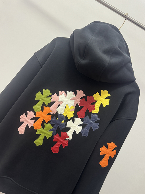 クロムハーツ クラシックなクロスパターンのフリースジャケット